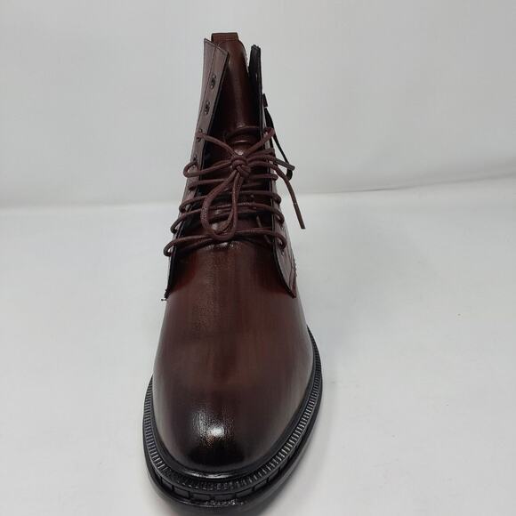 Mens Brown Boots Side Zip Lace Up Ankle Boots EU 46 US 12 main image 15
